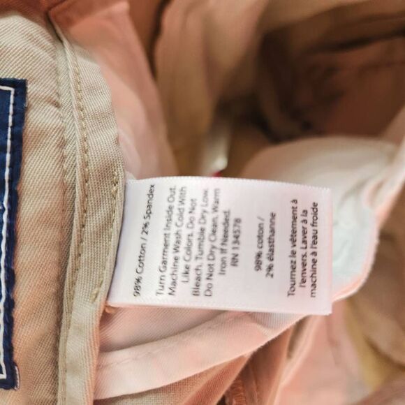 Vineyard Vines 9 Inch Stretch Breaker Shorts Mens Size 36 Khaki Casual Comfort - Picture 8 of 9